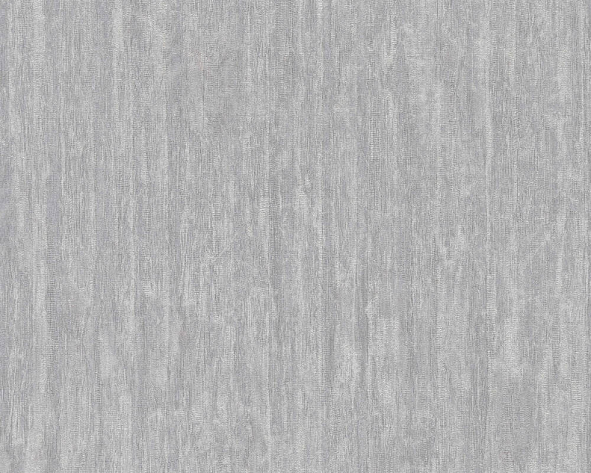 Moderná tapeta imitáciou drevenej textúry v betóne a s lesklými prvkami na šedom podklade, 39561-2